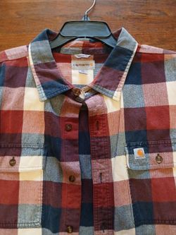 Mens size 3xl Carhartt flannel style button down