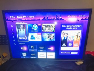 TCL 32" Roku Smart TV plus insignia 2.1 Bluetooth & HDMI Sound bar speaker