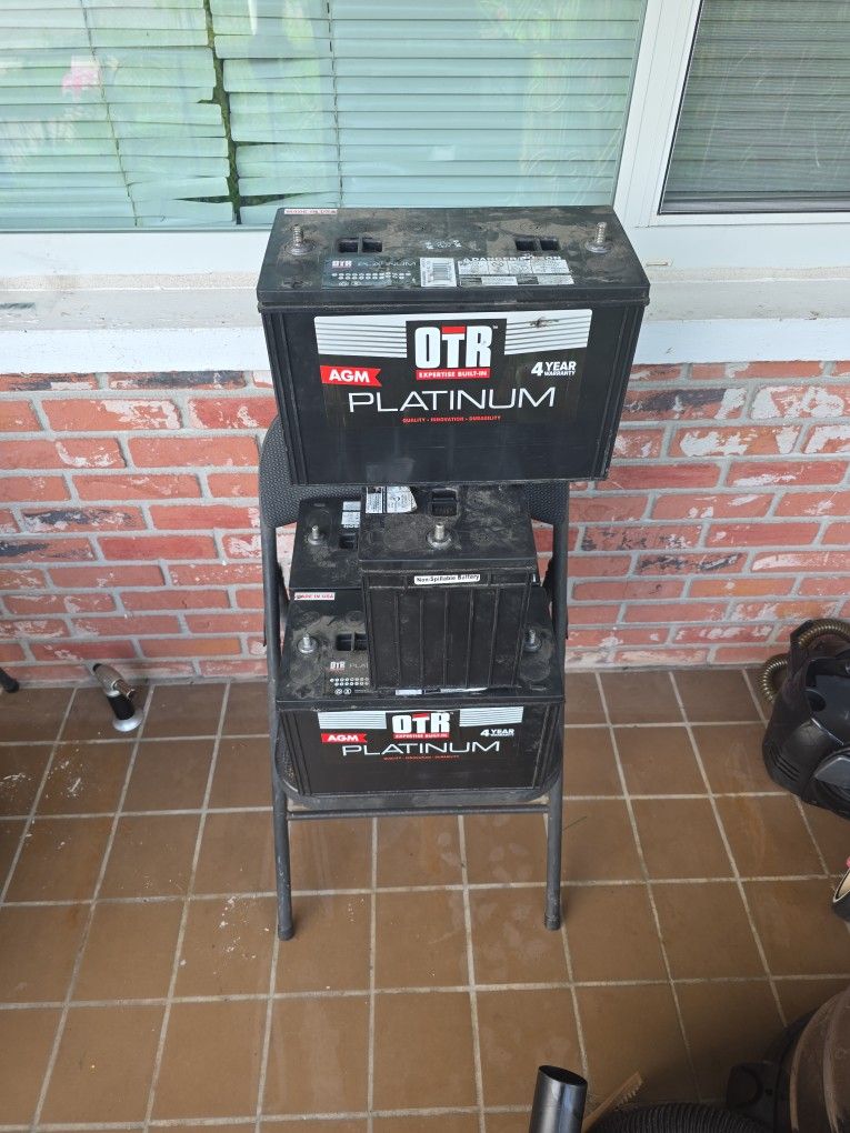 4 AGM Deep Cycle Batteries