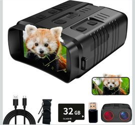 4K Day/Night Vision Goggles | Smart App Night Vision Binoculars - Up to 2642 FT Viewing Range, 3" HD