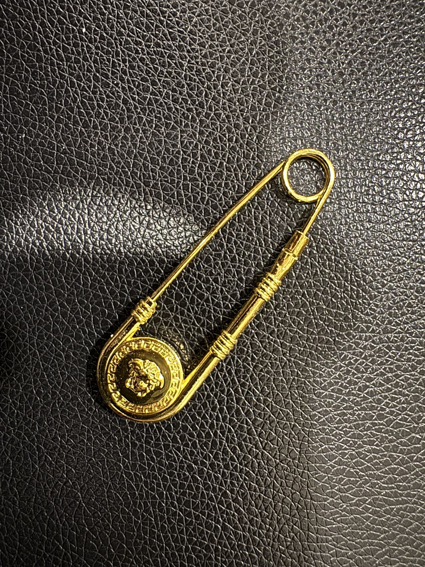 Versace Medusa Safety Gold Pin Brooch