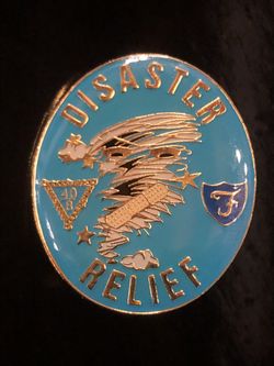Disaster relief official pin 40/8