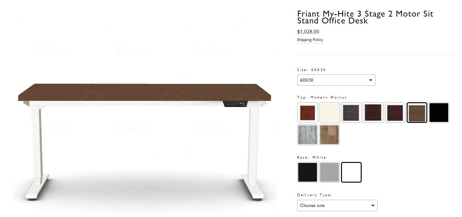 Friant MyHite 3 Stage 2 Motor Sit Stand Office Desk for Sale in