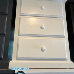 Three Drawer White Pinewood Dresser Cómoda Cajonera Nueva