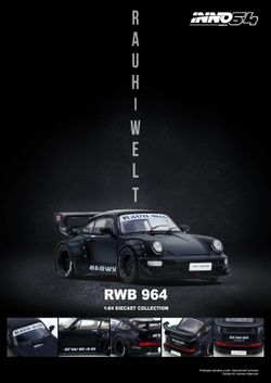 Inno64 1:64 RWB 964 - Matte Black
