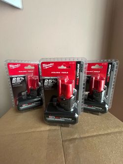 PRICE PER BATTERY M12 Batteries for sale
