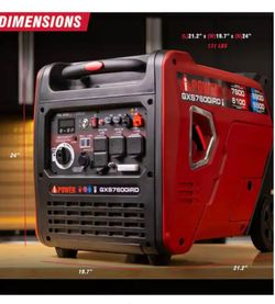 A-iPower dual fuel 7600 watts GXS7600iRD Inverter Generator