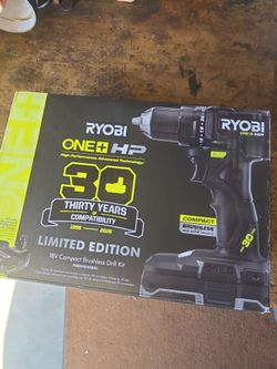 RYOBI 18V Compact Brushless Drill Kit