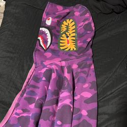 Purple Bape Hoodie 