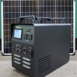 4Patriots Patriot Power Solar 1800 Generator + Patriot 100W Folding Solar Panel - MPG-4.0 - Portable Power Station - Solar Back-Up - Black - Working 