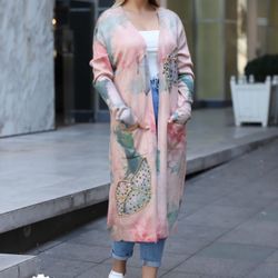 Free Size Women Hand Crafted Maxi Jacket. Made in Turkey. Size: free size.  Colo