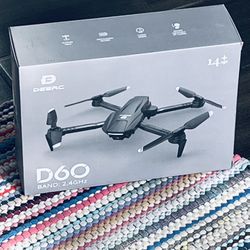Brand new DEERC D60 Drones with Camera for Adults, Kids, FPV 1080P HD Video, Long Battery Life, Gravity Sensor, Foldable, Hobby RC Quadcopter DEERC D6