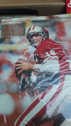 Beckett football CARD magazine JOE Montana