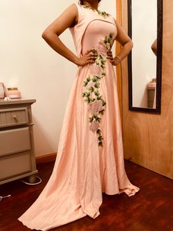 A Long Pink Dress