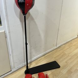 Sport Punching Bag With Stand And Gloves 