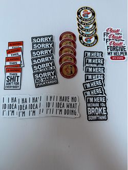 Take all stickers for electric worker electrician or hvac