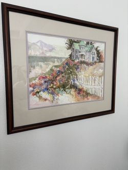 Large Watercolor Painting By PATTY GARAMENDI 