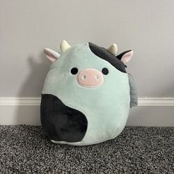 2023 Squishmallow 8” CILLIAN the PASTEL BLUE EASTER COW NWT VERY RARE BRAND NEW