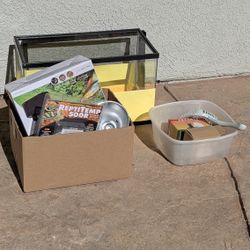 10 Gal Terrarium With Accessories 