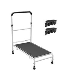 NEW  Bedside Step Stool with Motion Sensor LED Light, Bed Assist Handle, Elderly Assist Grab Bar with 1 Non-Slip Bed Rail, Sturdy Steel Construction, 