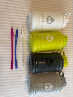 HydroJug Bundle (4 Bottles + Straws)