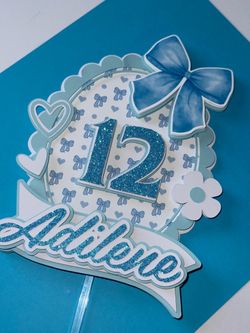 Cake topper 🩵