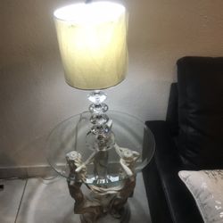 Design Toscano The Muses Glass-Topped Sculptural Table