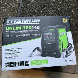 TITANIUM UNLIMITED 140 Professional Multi-Process Welder with 120V Input