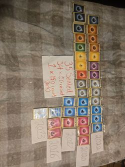 34 sealed 50 count energy cards packs 1 150 count. 1850 cards total