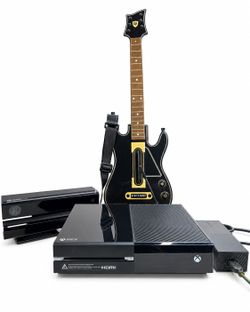 Xbox One Model 1540 + Kinect + Guitar Hero Live Guitar Bundle