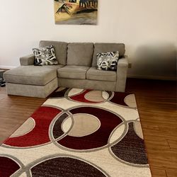 Couch and carpet