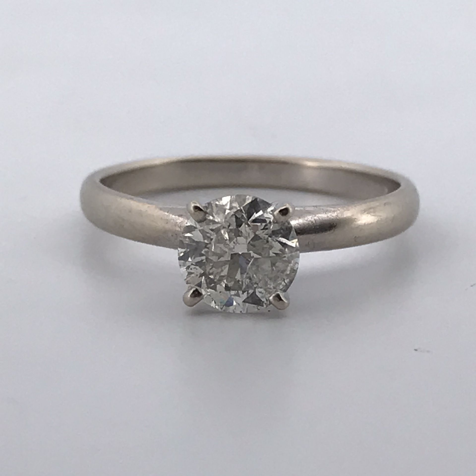 14k White Gold 1.0ct Diamond Ring Size 6