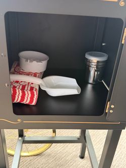 Vintage Movie Theater Popcorn Machine w/ Cart – Black & Gold – Never Used – $150 OBO