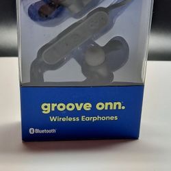 「 NEW 」Groove Onn Wireless Headphones Waterproof Sport Hooks Earbuds Black