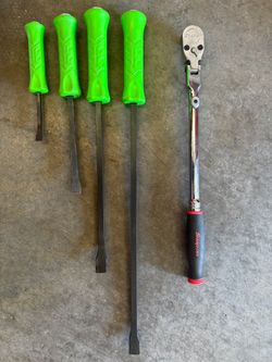 Snap-on Pry-Bar Set and Ratchet