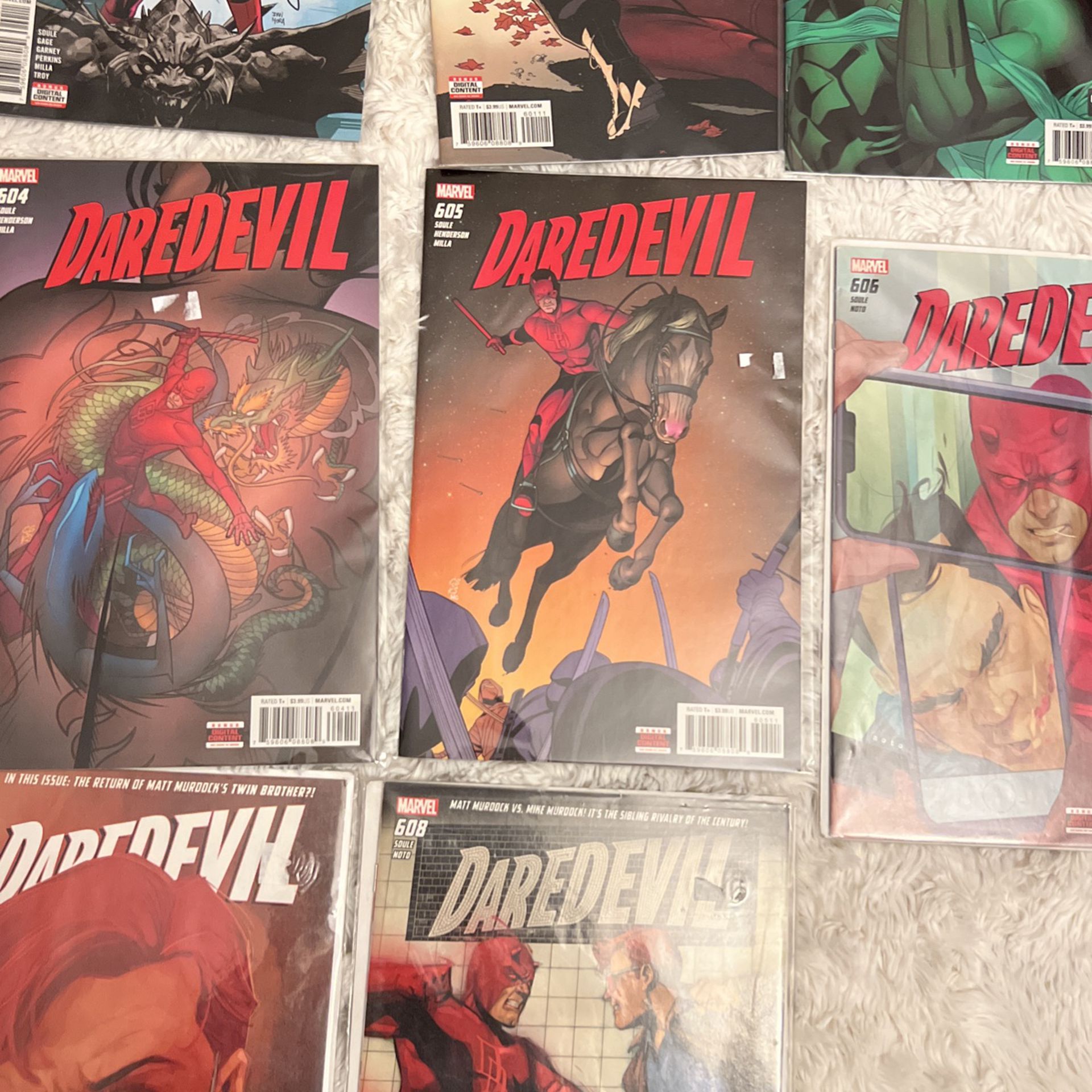 600-608 Daredevil comics