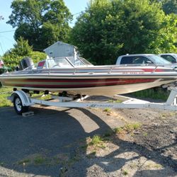 1986 21 Foot Baja Ski Boat with Trailer 200HP 2 Stroke Mercury Motor