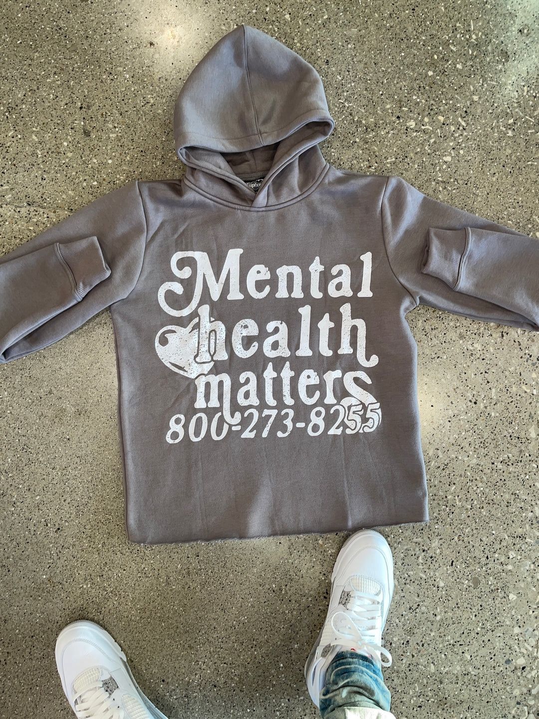 Euphoric Mental Health Matters Hoodie 2X Gray