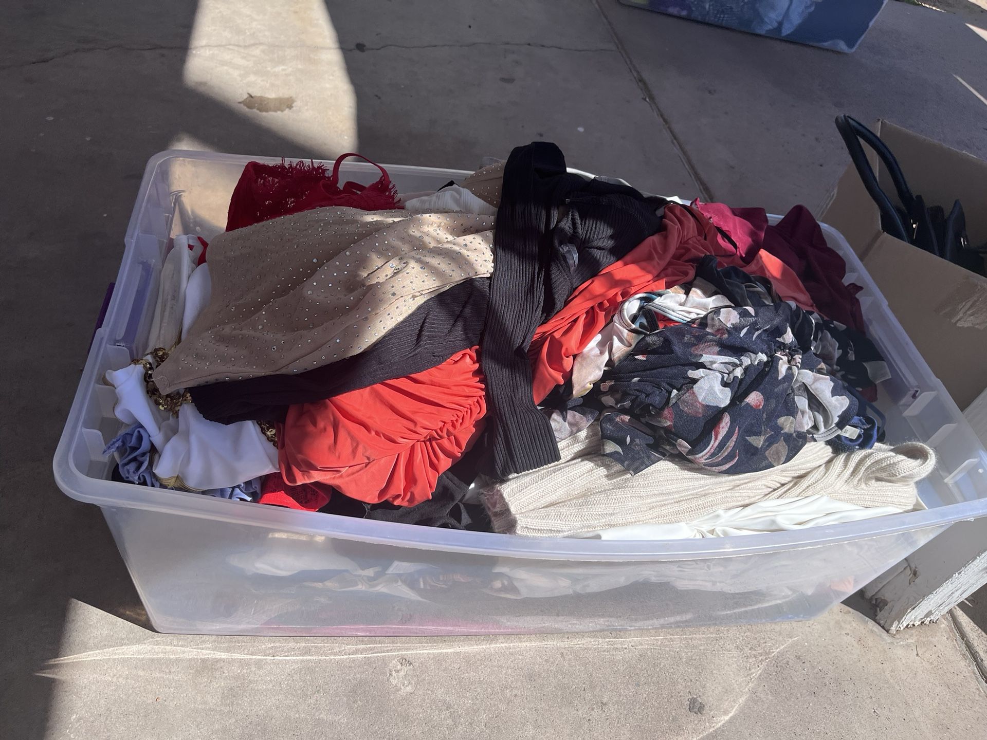 Huge Bin If Woman’s Clothes