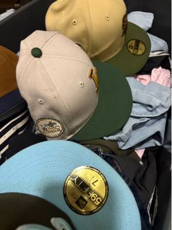2 huge boxes of clothes/hats and bags