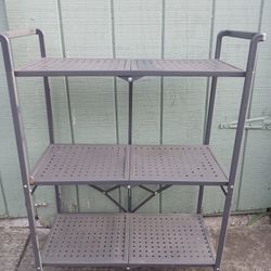 Foldable Rolling Utility Shelf