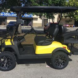 Lithium Battery 4 Passenger - 2023 Aluma Lifted Golf Cart Aluminum Frame MANY COLORS
