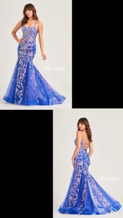 New With Tags Ellie Wilde Glitter & Sequin Mermaid Formal & Prom Gown $225