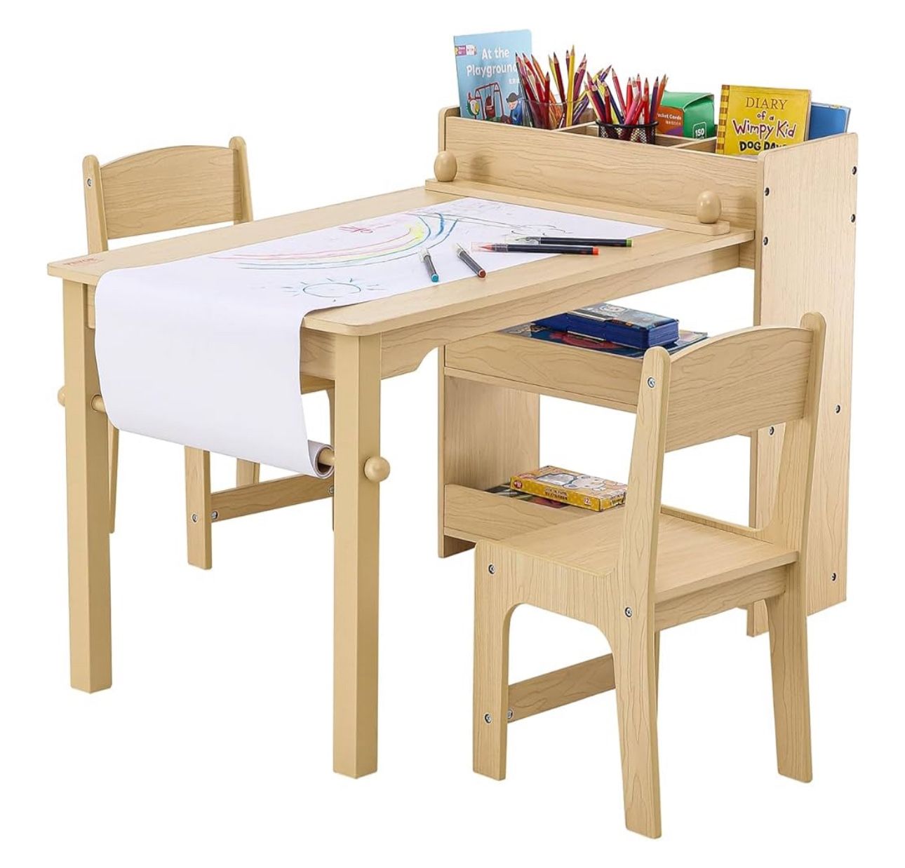 Kids Painting table and 2 chairs