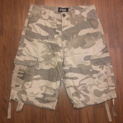 Camo cargo shorts