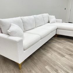 AMBER WHITE Sectional Sofa Set