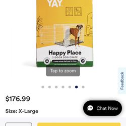 Every Yay XL Dog Crate $100