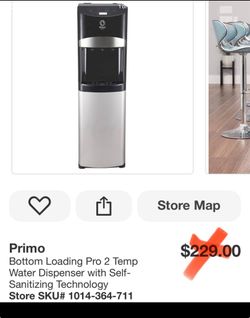 Primo Bottom Loading Pro 2 Temp Water Dispenser with Self-Sanitizing Technology