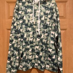 Pug Camo Hoodie Size 2XL