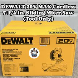 DEWALT 20V MAX Cordless 7-1/4 in. Sliding Miter Saw (Tool Only)